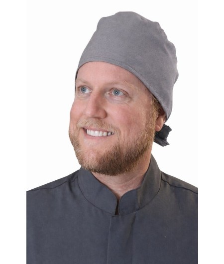 Touca Masculina GRAFITE com elastano Estilo Bandana - Frente