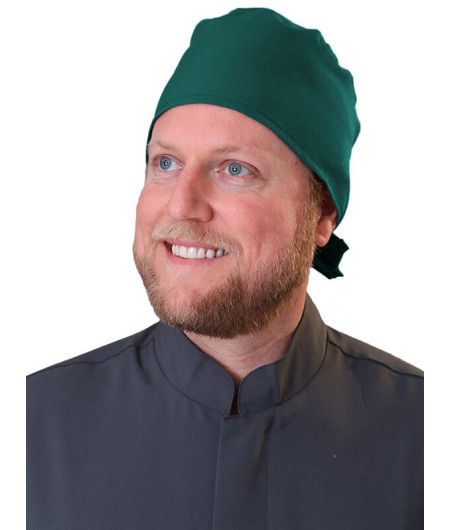 Touca Masculina VERDE ESCURO Estilo Bandana - Frente