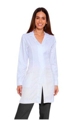 Jaleco Feminino Gola Tradicional Acinturado