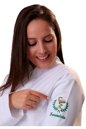 Jaleco Feminino Farmácia Personalizado Acinturado Jaleco Feminino Farmácia Personalizado Acinturado