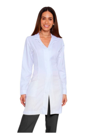 Jaleco Feminino Gola Tradicional Acinturado Pode ser Personalizado em Gabardine 