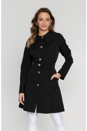 Jaleco JULIANE PRETO SLIM Feminino Acinturado Jaleco JULIANE PRETO SLIM Feminino Acinturado