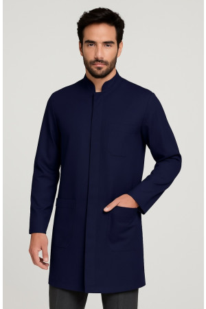 Jaleco Masculino Gola Padre Azul Marinho