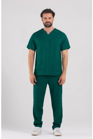 Pijama Cirúrgico Masculino Verde Escuro / Scrub Masculino Verde Escuro- Manga Curta Pijama Cirúrgico Masculino Verde Escuro / Scrub Masculino Verde Escuro- Manga Curta