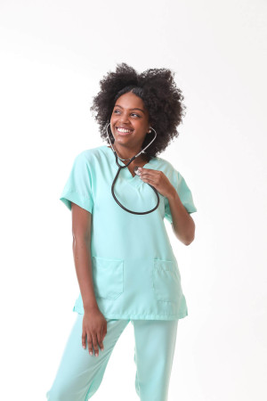 Scrub Pijama Cirúrgico VERDE ACQUA Feminino Scrub Pijama Cirúrgico VERDE ACQUA Feminino