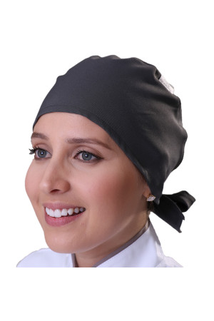 Touca Feminina Estilo Bandana Grafite Touca Feminina Estilo Bandana Grafite