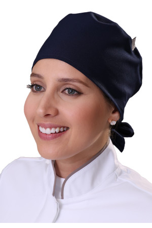 Touca Feminina Estilo Bandana Azul Marinho Touca Feminina Estilo Bandana Azul Marinho