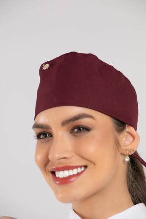 Touca Feminina Estilo Bandana Bordô / Marsala Touca Feminina Estilo Bandana Bordô / Marsala
