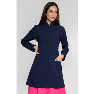 Jaleco Gola Padre AZUL Marinho Feminino Acinturado