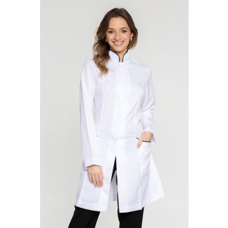 Jaleco Gola Padre Debrum AZUL Marinho Feminino Acinturado