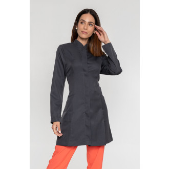 Jaleco Gola Padre GRAFITE Feminino Acinturado