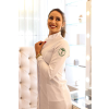 Jaleco Feminino Estética Personalizado Acinturado