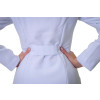 Jaleco Branco Feminino Radiologia Personalizado Acinturado- costas