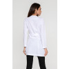 Jaleco Jeniffer BRANCO SLIM Feminino Acinturado - Costas