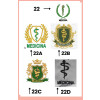Jaleco Medicina Feminino Personalizado Voce Escolhe 22, 22A, 22B, 22C ou 22D
