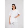Pijama Cirúrgico Feminino Branco / Scrub Branco- 2 bolsos