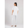 Pijama Cirúrgico Feminino Branco / Scrub Branco- Costas