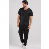 Pijama Cirúrgico Masculino Preto / Scrub Preto- Manga Curta