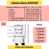 Tabela de Medidas Jaleco Jeniffer BRANCO SLIM Feminino Acinturado