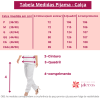Tabela de Medidas Pijama Cirúrgico Feminino Branco / Scrub Branco- Calça
