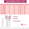 Tabela de Medidas Pijama Cirúrgico Masculino Azul / Scrub Azul Marinho- Camisa