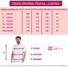 Tabela de Medidas Pijama Cirúrgico Masculino Marsala / Scrub Marsala- Calça