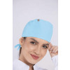 Touca Feminina AZUL CLARO Estilo Bandana - Frente