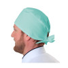 Touca Masculina VERDE SÁLVIA Estilo Bandana - Costas