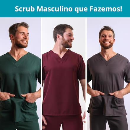 Pijama cirúrgico masculino / scrub masculino da Boutique dos Jalecos